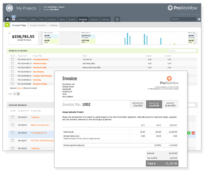 Proworkflow project management tool