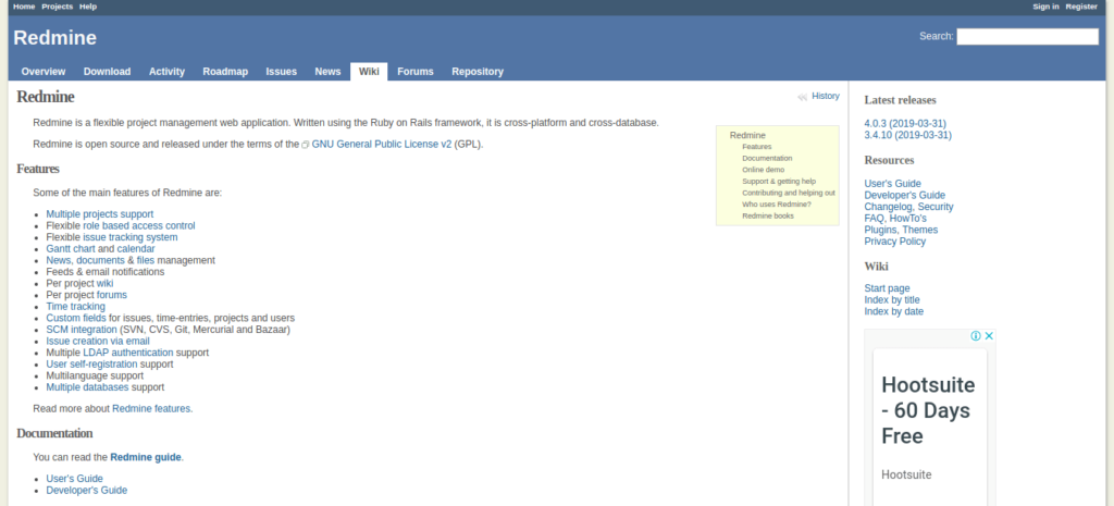 Redmine Project Management Tool