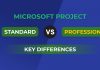 Microsoft project standard and professional: Key Differences