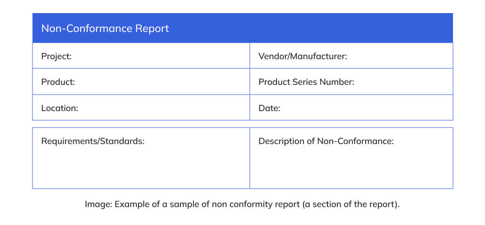 Non-Conformance Report (NCR) Non-Conformance Report (NCR)